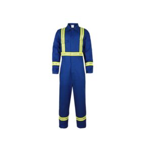 High Visibility Reflective Blue Overalls